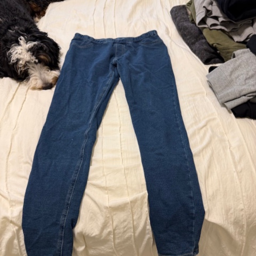 Hue jean leggings L